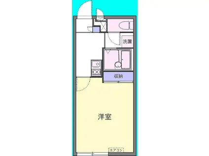 ＪＲ室蘭本線 鷲別駅 徒歩36分 2階建 築17年(1K/1階)の間取り写真