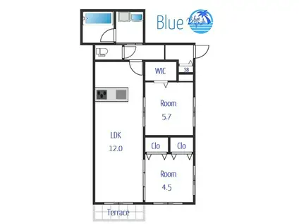 MAISON DE FAMILLE(2LDK/1階)の間取り写真