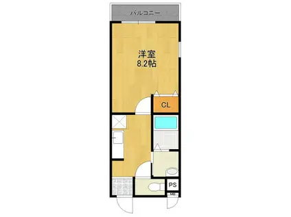 フジパレス宝塚南1番館(1K/1階)の間取り写真