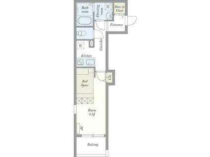 MY STYLE 中村橋(1SK/3階)の間取り写真