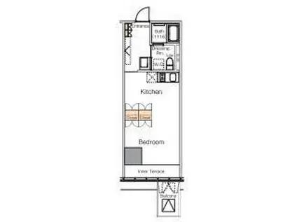 I LIVE FOREST I LIVE FOREST(ワンルーム/9階)の間取り写真