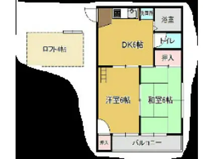 シティベ-ル浦田A(2DK/1階)の間取り写真