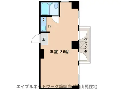 DICEO駒形通(ワンルーム/5階)の間取り写真