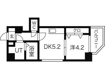 センターヒルズ20(1LDK/6階)の間取り写真