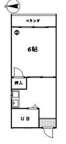 コート片原町(1K/5階)の間取り写真