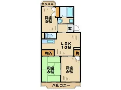 イミグランドIII(3LDK/3階)の間取り写真