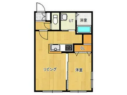 ドルチェ(1LDK/1階)の間取り写真