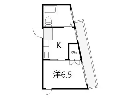 シャトレ―堀切(1K/2階)の間取り写真