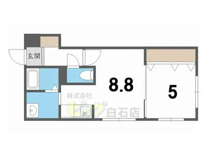 エルフ21(1LDK/2階)の間取り写真