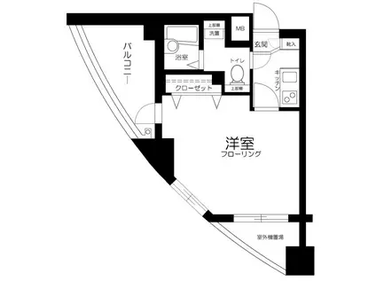 トーシンフェニックス中野坂上(1K/3階)の間取り写真