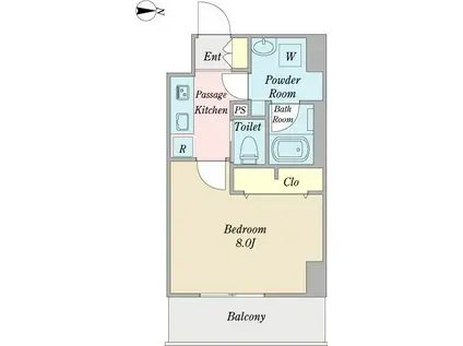 プロシード大須(1K/3階)の間取り写真