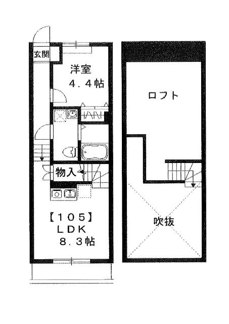 ダイレクト・メゾン茂原NO.1(1LDK/1階)の間取り写真