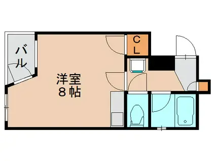 ロイヤルコート九大前(ワンルーム/4階)の間取り写真