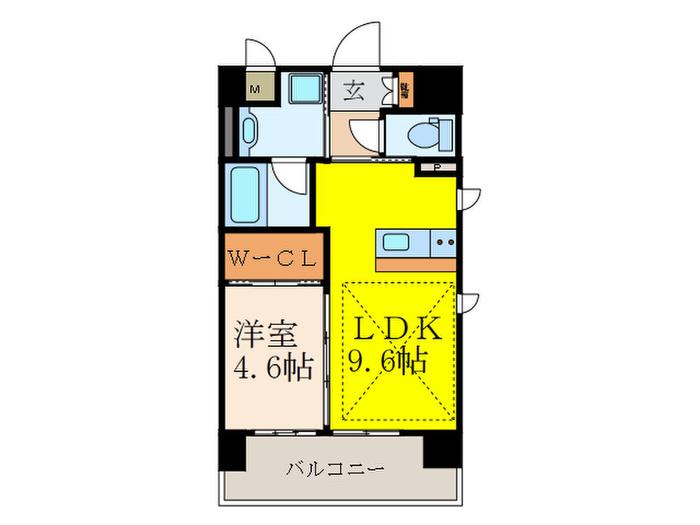 第26関根マンション(1LDK/5階)の間取り写真