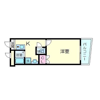 アイファースト緑橋(1K/9階)の間取り写真