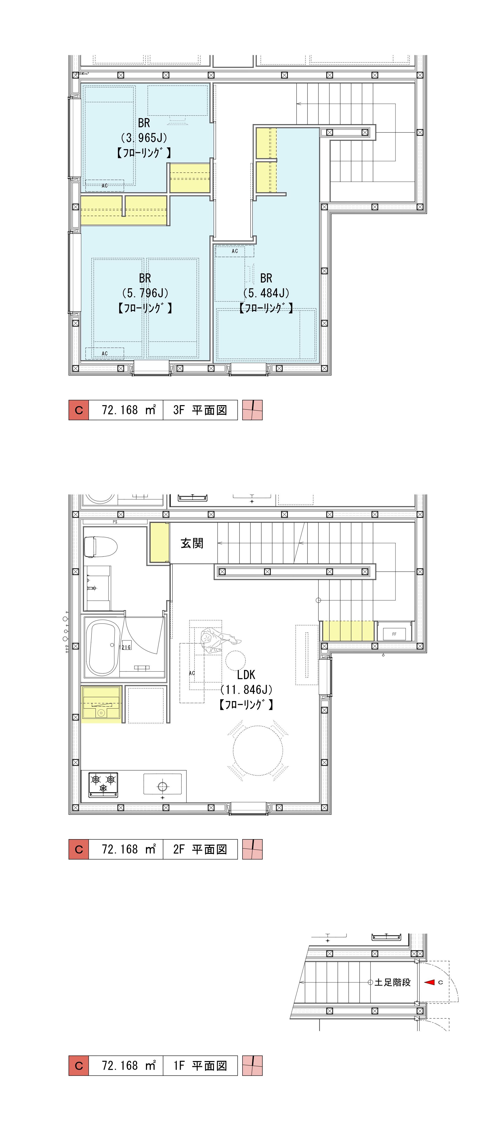 KANT(3LDK/2階)の間取り写真
