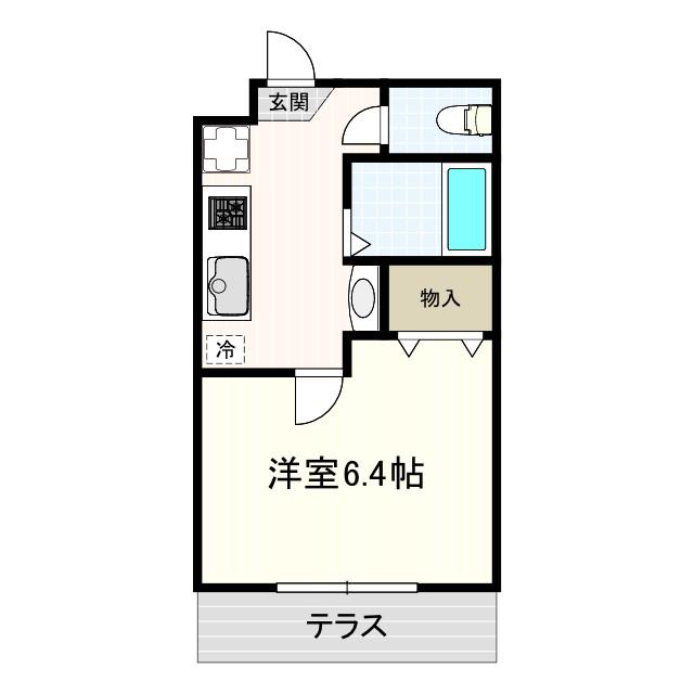 シャトレ吉祥寺(1K/1階)の間取り写真