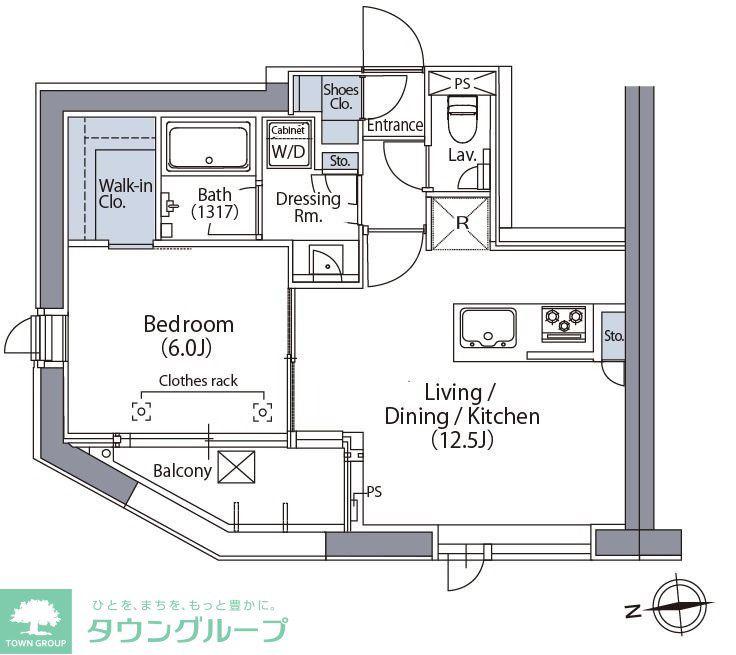 エルスタンザ文京湯島(1LDK/4階)の間取り写真