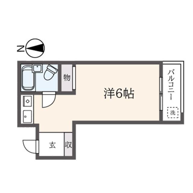 エール久我山(ワンルーム/1階)の間取り写真