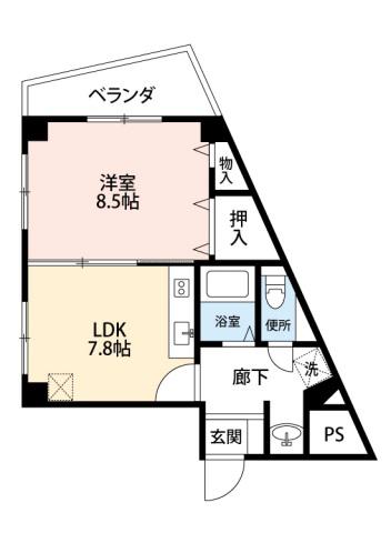 LIVE YAMAGATA(1LDK/3階)の間取り写真