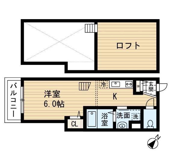 ELYSIUM(1SK/1階)の間取り写真