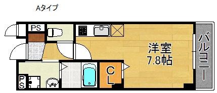 GOODDAY MANSION(1K/1階)の間取り写真