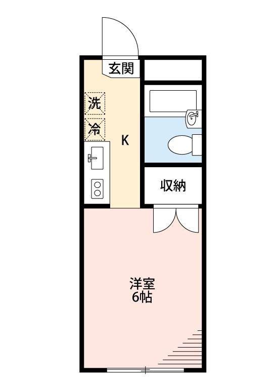 トキワハイツ(ワンルーム/3階)の間取り写真