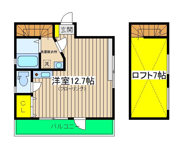 SACRAS YOKOHAMA(ワンルーム/4階)の間取り写真