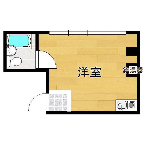 若潮マンション(ワンルーム/2階)の間取り写真