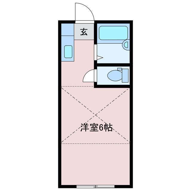 PREGEO白子(ワンルーム/2階)の間取り写真