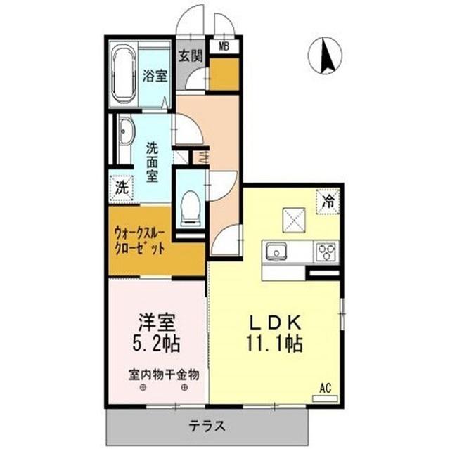 ラ・メゾンブリエ(1LDK/3階)の間取り写真