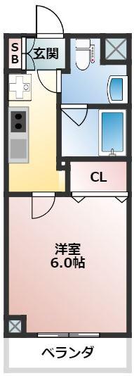 プレール・ドゥーク東京ノースII(1K/8階)の間取り写真