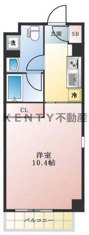 SANNOHOUSE(1K/2階)の間取り写真