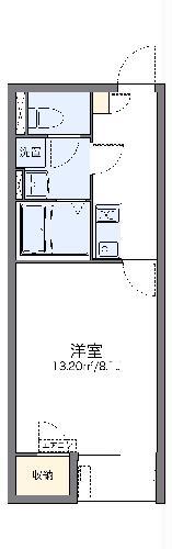 レオネクストクローバーガーデン(1K/2階)の間取り写真
