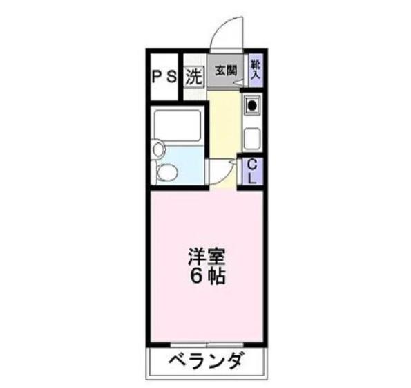 ロイヤルコートI(ワンルーム/5階)の間取り写真