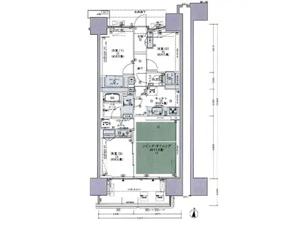 シティテラス東陽町(3LDK/3階)の間取り写真