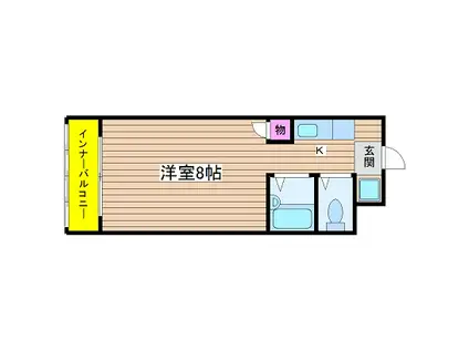 奥内土佐堀東マンション(1K/10階)の間取り写真
