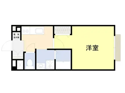 フィールグッド卯垣(1K/1階)の間取り写真