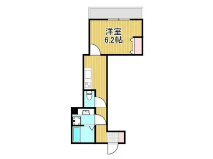 アヴァンス青井(1K/1階)の間取り写真