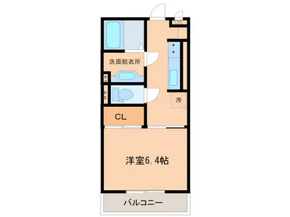 RESPIRAR I(1K/1階)の間取り写真