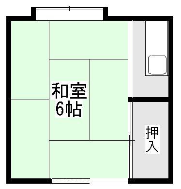 プチハウス等持院(ワンルーム/2階)の間取り写真