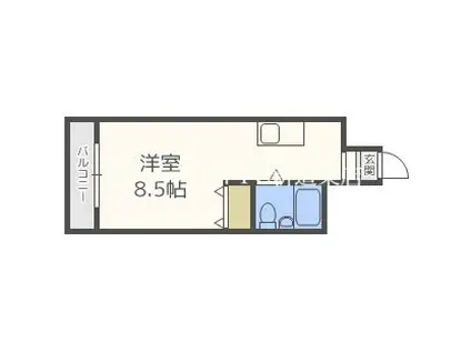 ラ・パルフェ・ド・札幌(ワンルーム/7階)の間取り写真