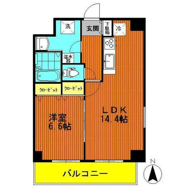 アクシーズタワー浦和岸町II 9階階 間取り