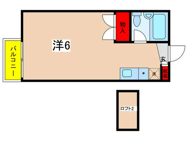 百合ヶ丘 秀 2階階 間取り