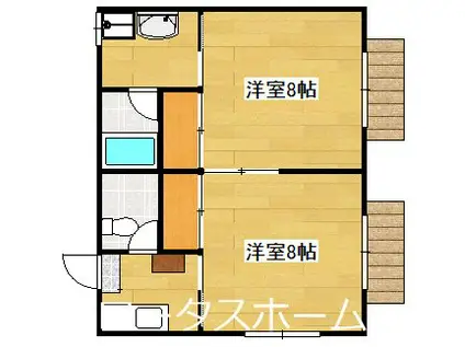 REVE福島(2K/1階)の間取り写真