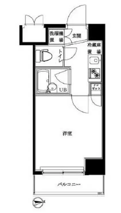 ルーブル北新宿 5階階 間取り