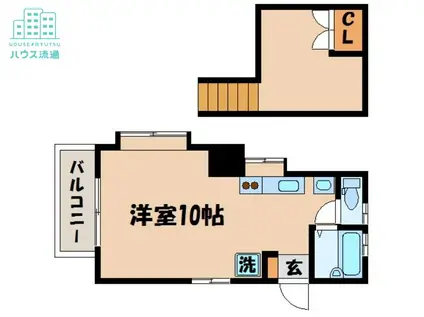 フォーレスト諏訪III号館(ワンルーム/2階)の間取り写真