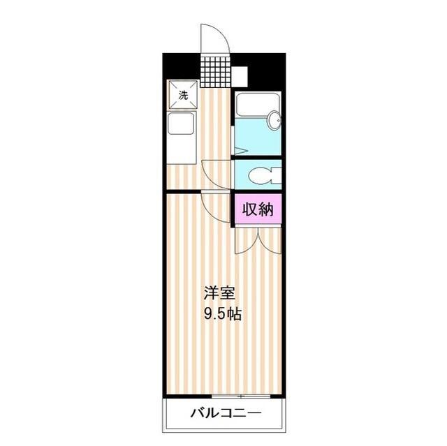 サンヒルズ(1K/3階)の間取り写真