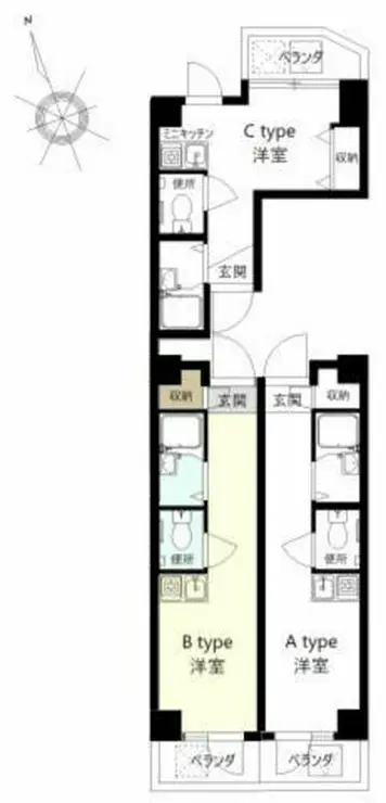 早稲田ハウス 4階階 間取り