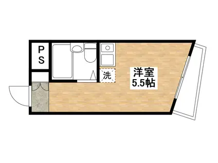 アーバンホーム日野台(ワンルーム/3階)の間取り写真